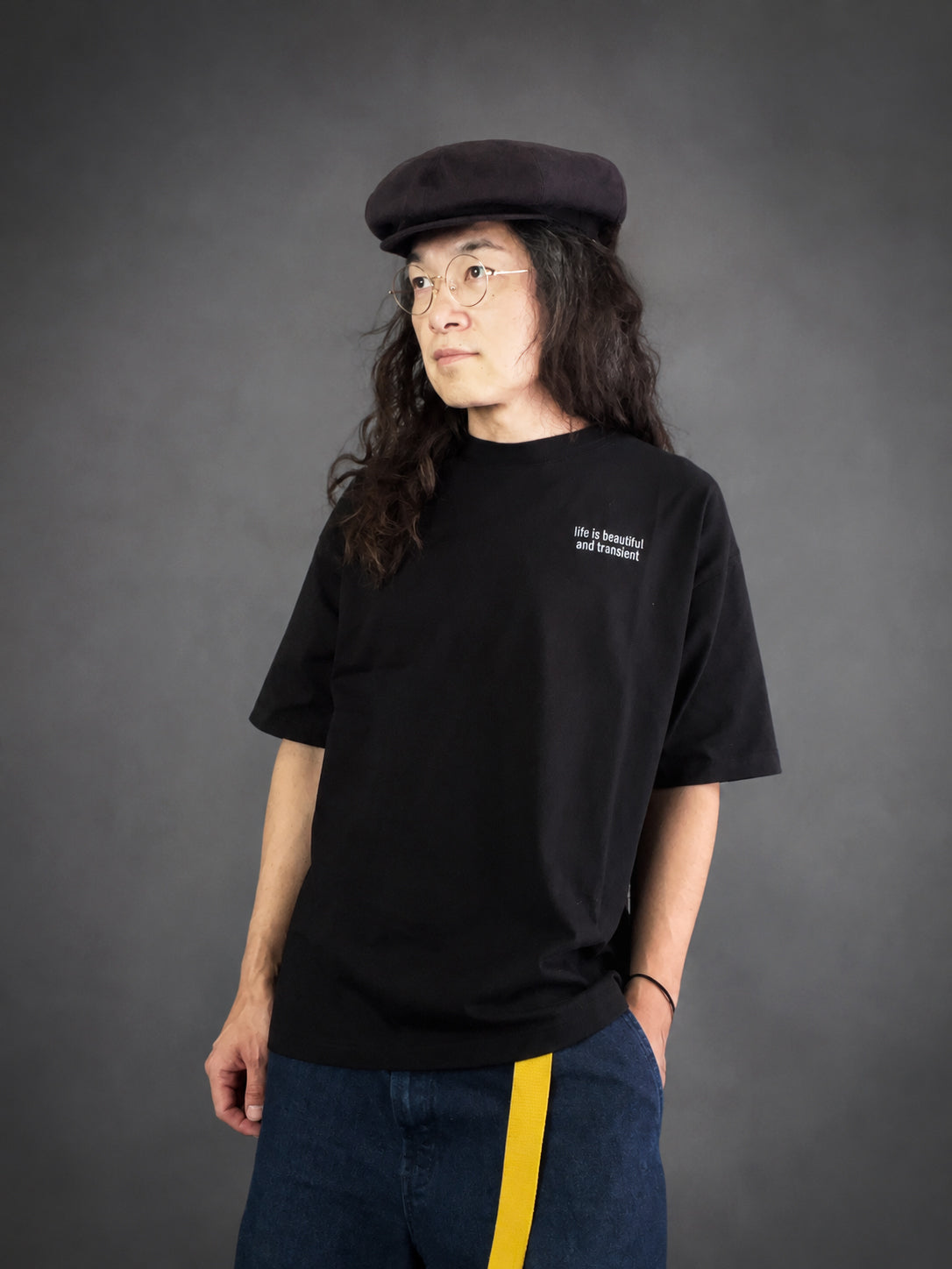 Signature Oversized Tee（black）